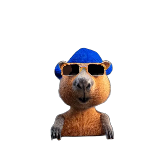 hat, animal, staff, creature transparent PNG cut-out
