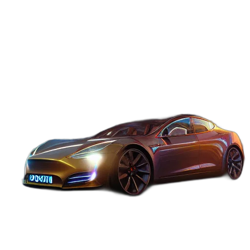 car, 3d render, concept art, photorealistic transparent PNG cut-out