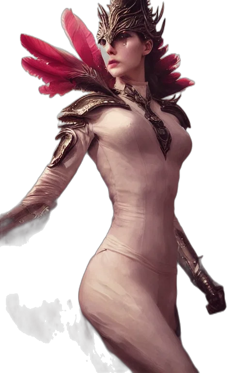 dress, concept art, fantasy art, comic book art transparent PNG cut-out