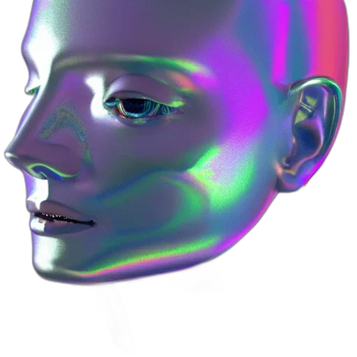 face, robot, mask, crown transparent PNG cut-out