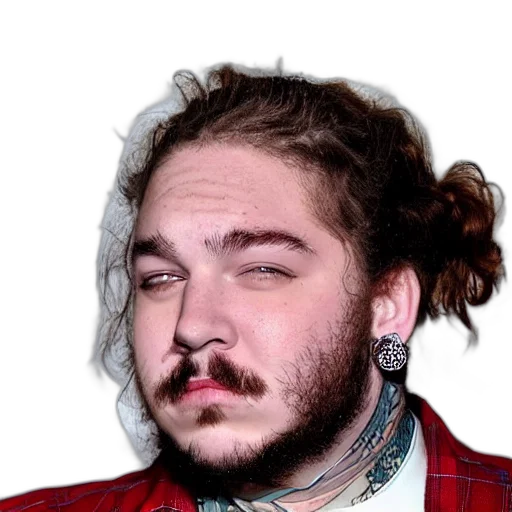 face, hair, animal, creature, photorealistic, cartoon, vaporwave, accurate transparent PNG cut-out