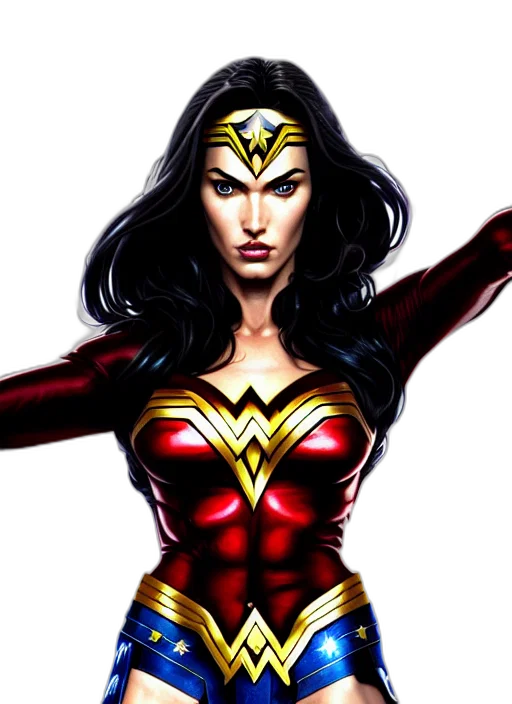 comic book art, concept art, cartoon, fantasy art transparent PNG cut-out