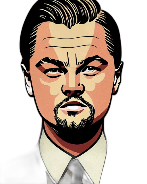 face, cartoon, comic book art, photorealistic, concept art, painting, portrait, leonardo transparent PNG cut-out