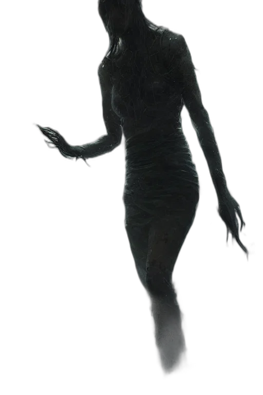 dress, creature, staff, mask, concept art, 3d render, photorealistic, fantasy art transparent PNG cut-out