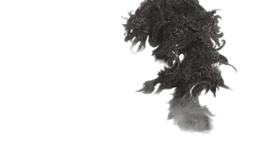 hair, dragon, mask, creature transparent PNG cut-out