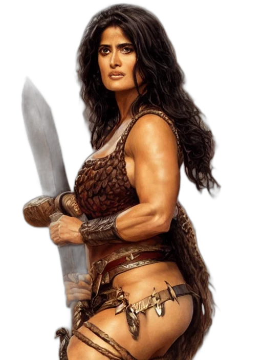 sword, fantasy art, concept art, comic book art, photorealistic, portrait, very, muscled transparent PNG cut-out