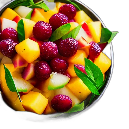 food, photorealistic, colorful, mouth transparent PNG cut-out