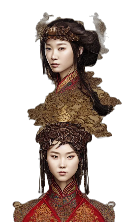 crown, jewelry, face, hair transparent PNG cut-out