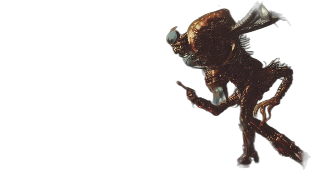 robot, creature, animal, dragon, concept art, 3d render, furry, alien transparent PNG cut-out