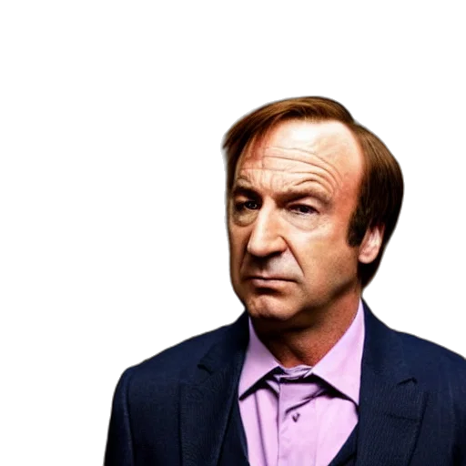 face, jacket, hair, staff, photorealistic, saul, goodman, rooster transparent PNG cut-out