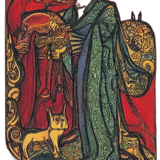 dress, dragon, staff, crown, fantasy art, concept art, watercolor, comic book art transparent PNG cut-out