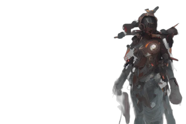 robot, weapon, sword, concept art transparent PNG cut-out