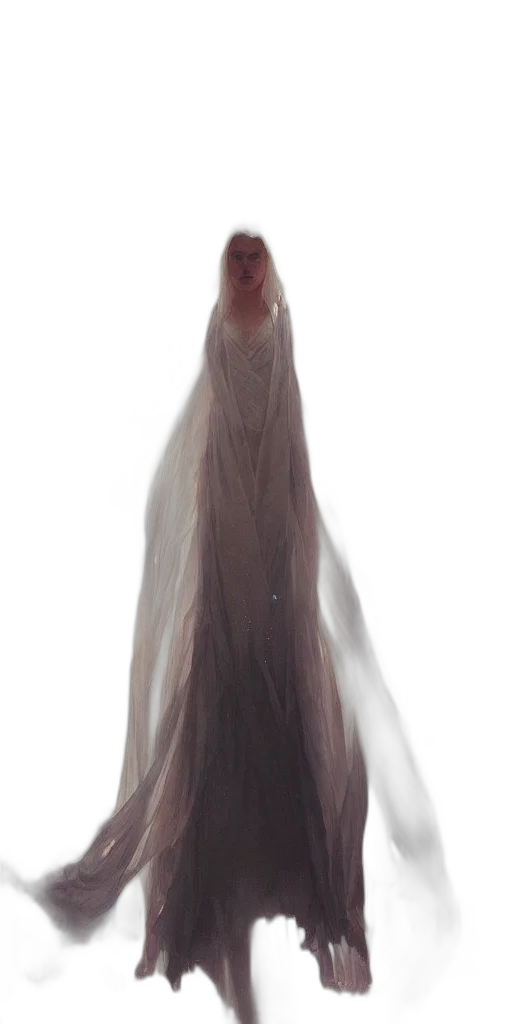 dress, crown, creature, face transparent PNG cut-out