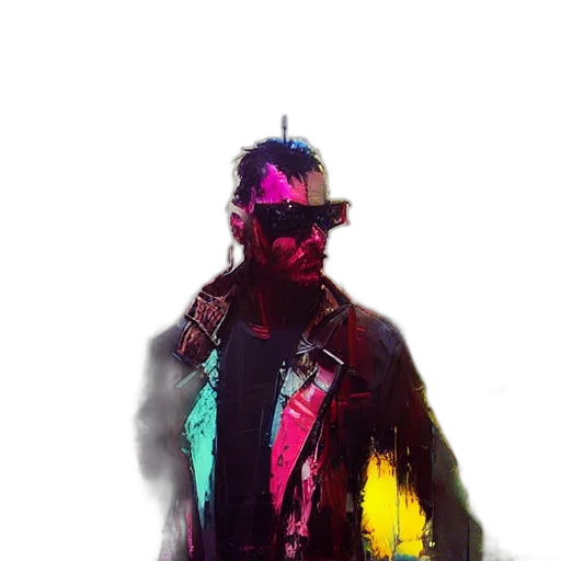 jacket, mask, face, robot transparent PNG cut-out