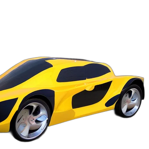 car, 3d render, concept art, photorealistic, cartoon, aerodynamic transparent PNG cut-out