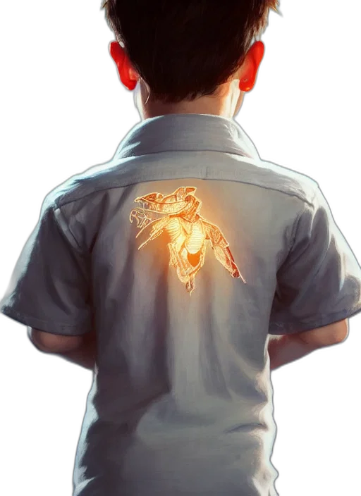 jacket, dragon, staff, creature, concept art, fantasy art, photorealistic, comic book art transparent PNG cut-out
