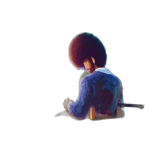 hair, jacket, robot, creature transparent PNG cut-out
