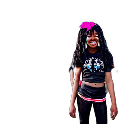 hair, jacket, 3d render, cartoon transparent PNG cut-out