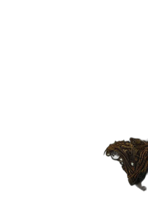 hair, animal, creature, dragon, 3d render, concept art, photorealistic, pixel art transparent PNG cut-out