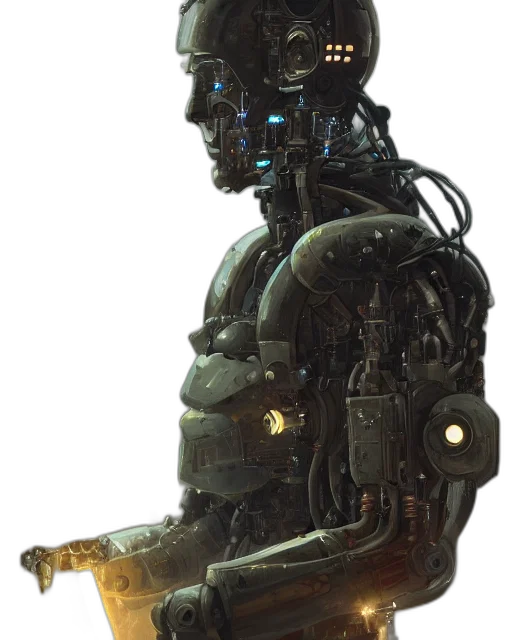 robot, creature, animal, face transparent PNG cut-out