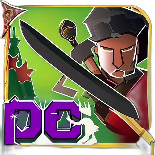 sword, fantasy art, pixel art, concept art, defender, crown, game, fight transparent PNG cut-out