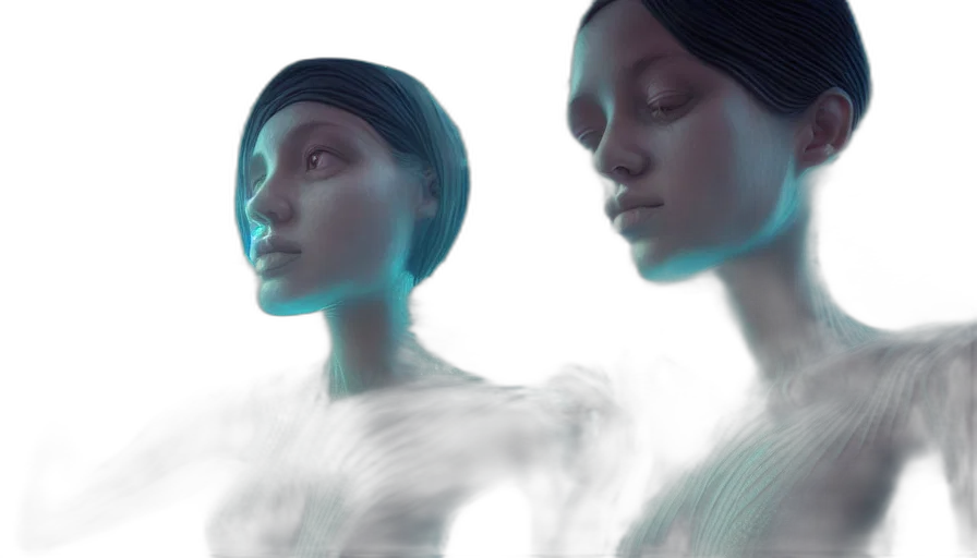 robot, face, mask, concept art, 3d render, photorealistic, fantasy art, neon lights transparent PNG cut-out