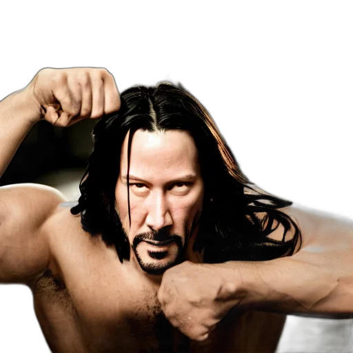 hair, animal, weapon, photorealistic transparent PNG cut-out