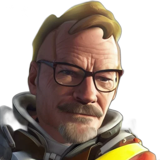face, jacket, staff, weapon transparent PNG cut-out