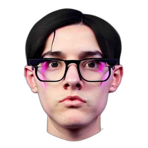 face, staff, mask, 3d render transparent PNG cut-out