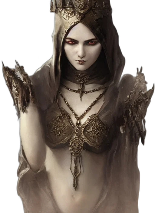 jewelry, face, dress, mask, fantasy art, concept art, comic book art, pixel art transparent PNG cut-out