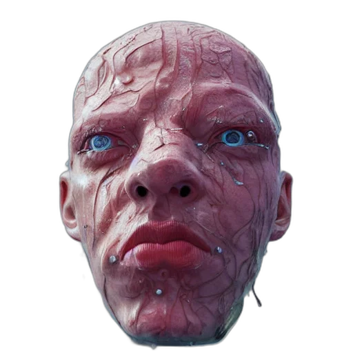 face, mask, creature, robot transparent PNG cut-out