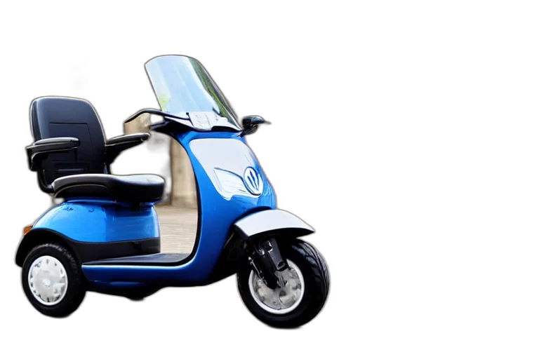 car, 3d render, mobility, scooter, designed, produced, volkswagen transparent PNG cut-out