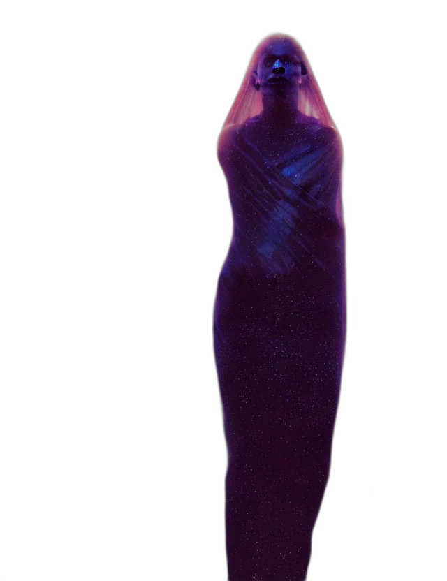 dress, bottle, staff, hair transparent PNG cut-out