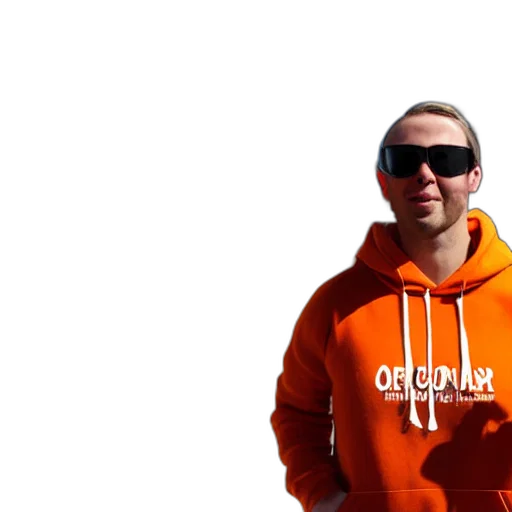 jacket, staff, 3d render, portrait transparent PNG cut-out