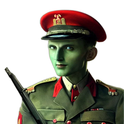 face, hat, staff, robot transparent PNG cut-out