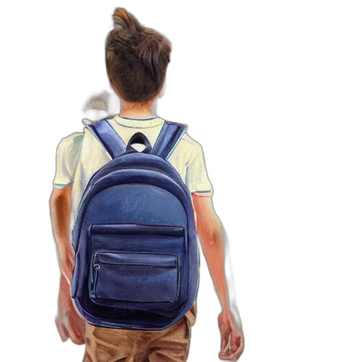 jacket, face, watercolor, photorealistic transparent PNG cut-out