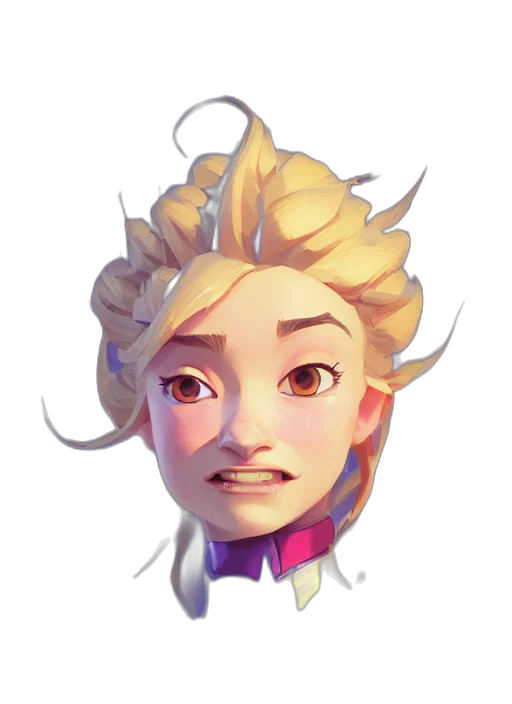 face, crown, staff, hair transparent PNG cut-out