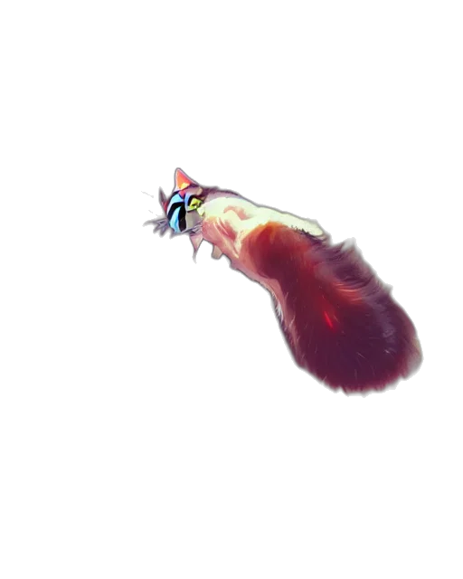 staff, weapon, animal, hair, concept art, 3d render, watercolor, photorealistic transparent PNG cut-out