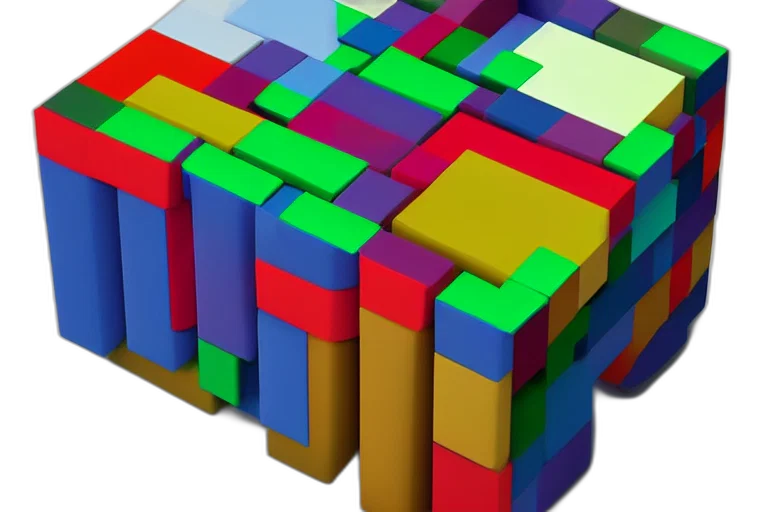 crown, furniture, 3d render, pixel art transparent PNG cut-out