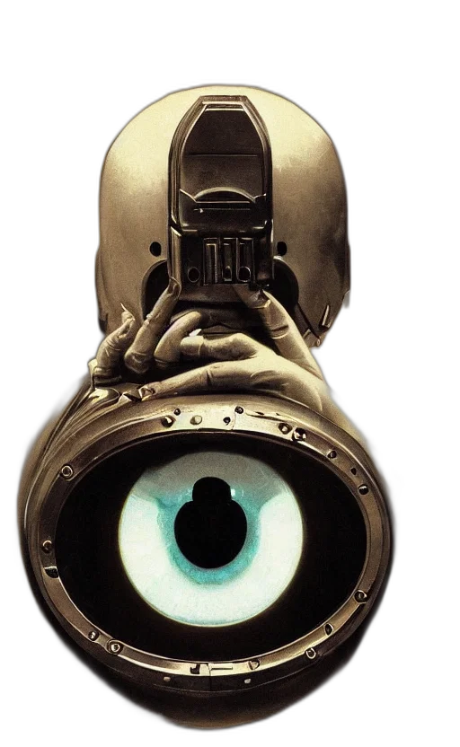 mask, robot, face, weapon transparent PNG cut-out
