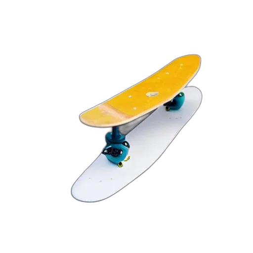 weapon, jewelry, staff, shoes, 3d render, photorealistic, concept art, skateboard transparent PNG cut-out