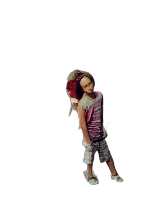 dress, jacket, hair, creature, 3d render, concept art, photorealistic, vaporwave transparent PNG cut-out