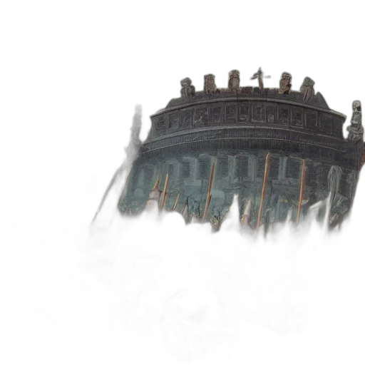 crown, building, dragon, robot transparent PNG cut-out