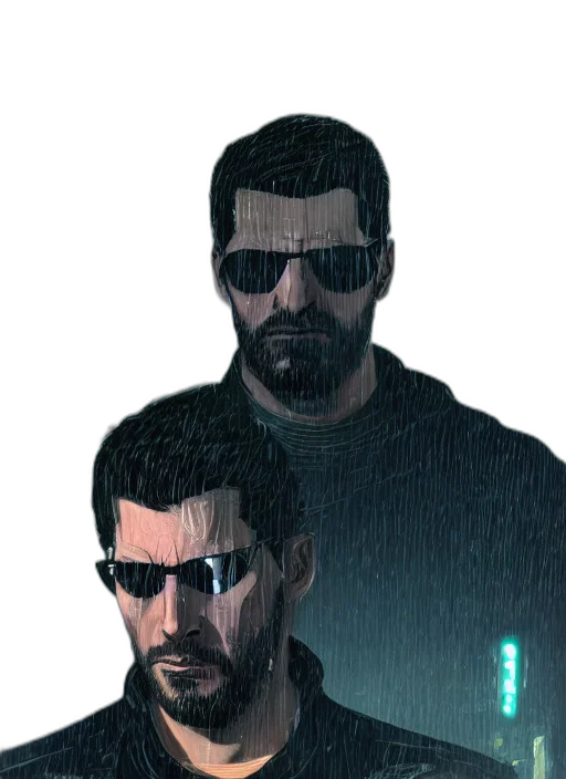 jacket, staff, face, mask transparent PNG cut-out