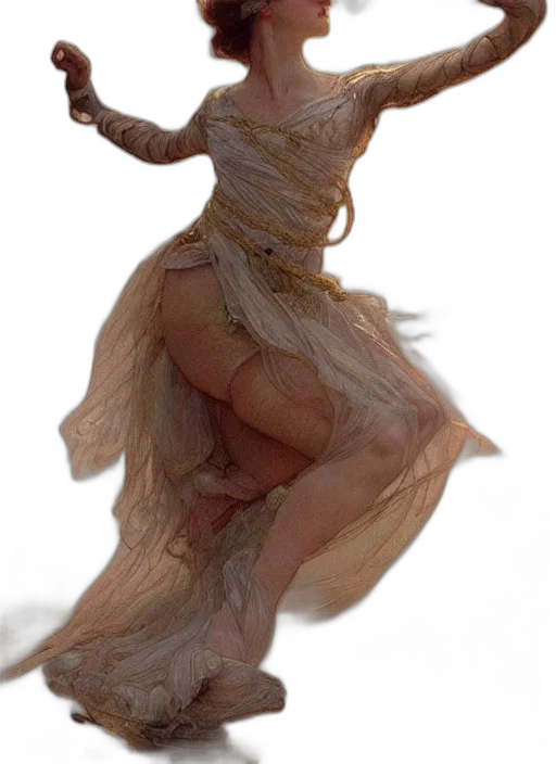 dress, creature, hair, dragon, 3d render, photorealistic, concept art, fantasy art transparent PNG cut-out