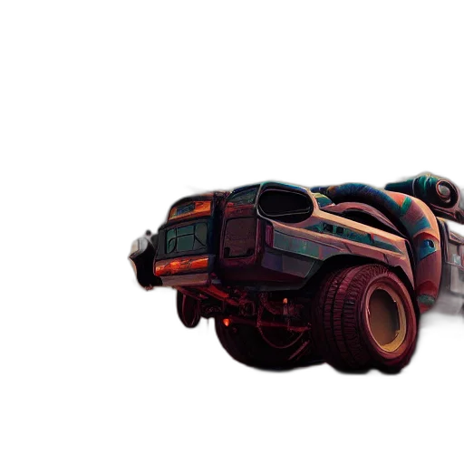 car, weapon, robot, concept art transparent PNG cut-out