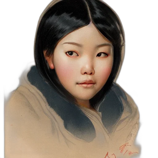face, photorealistic, oil painting, concept art transparent PNG cut-out