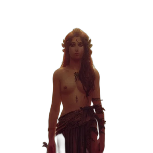 staff, sword, dress, crown, fantasy art, concept art, pixel art, 3d render transparent PNG cut-out