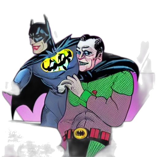 comic book art, concept art, cartoon, batman transparent PNG cut-out