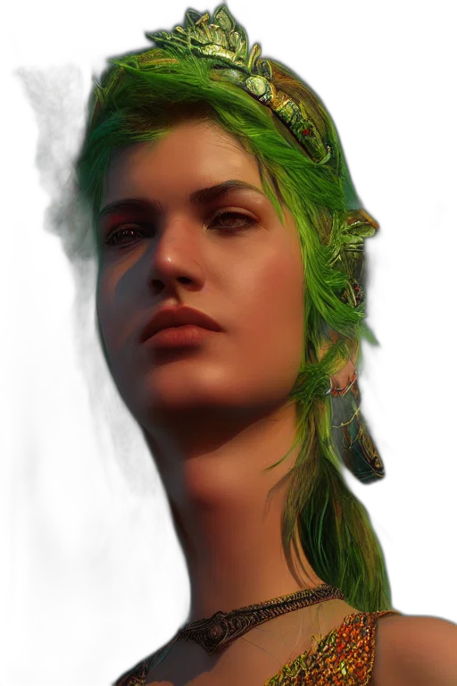 face, crown, mask, jewelry, photorealistic, fantasy art, concept art, 3d render transparent PNG cut-out